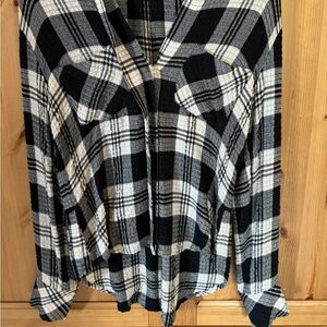 Cloth & Stone Anthropologie Plaid Shirt Button Up